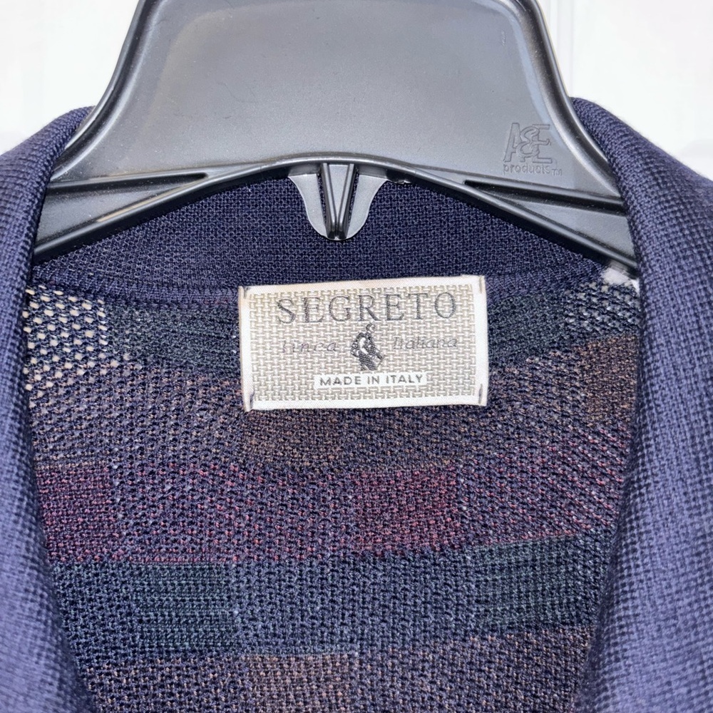 SEGRETO Men's Fine Virgin Wool Pullover Sweater SZ XL - Picture 3 of 9